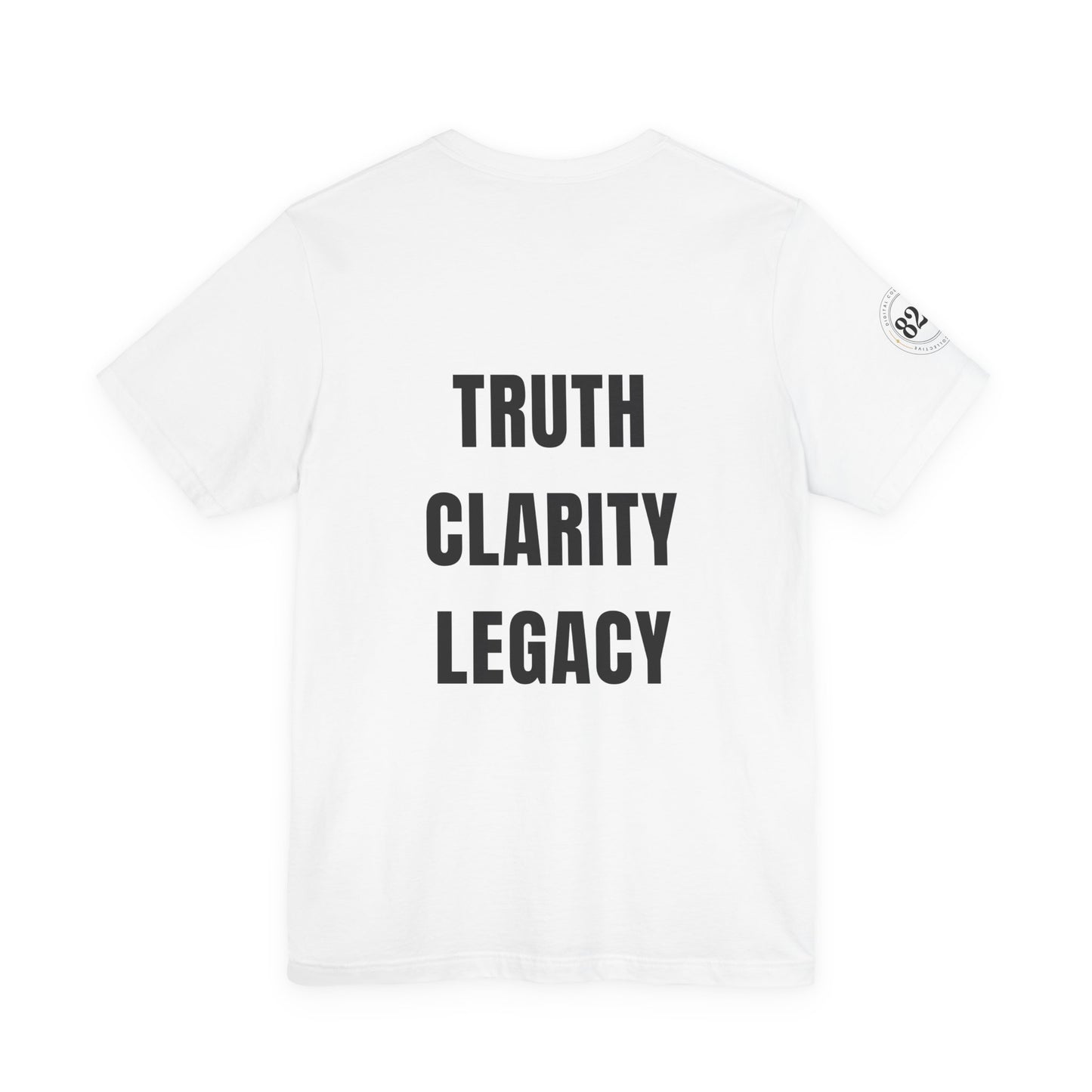 Digital Collective 828 | Truth Clarity Legacy Tee | Unisex Short Sleeve T-Shirt (White)