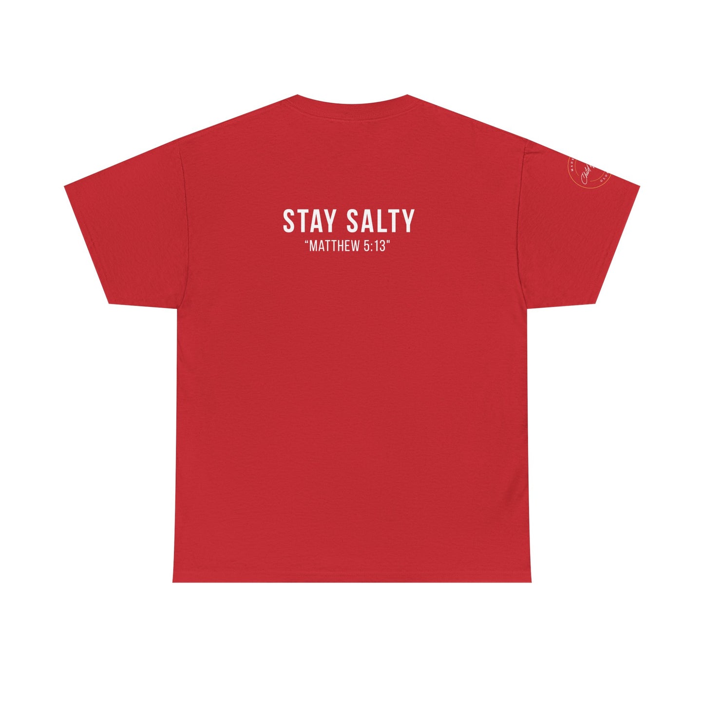 Stay Salty Unisex Heavy Cotton Tee | Casual Shirt, Funny Tee, Inspirational Gift, Faith-based Apparel, Everyday Wear