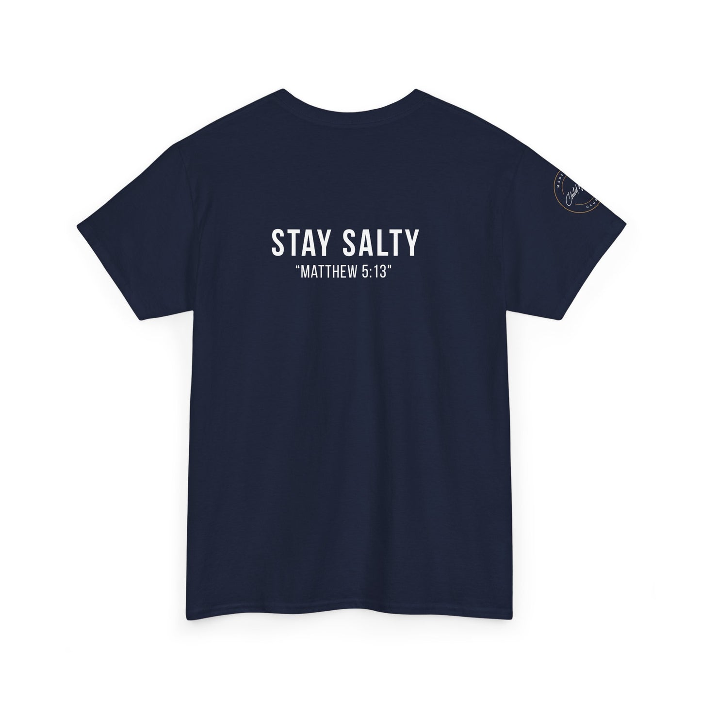 Stay Salty Unisex Heavy Cotton Tee | Casual Shirt, Funny Tee, Inspirational Gift, Faith-based Apparel, Everyday Wear