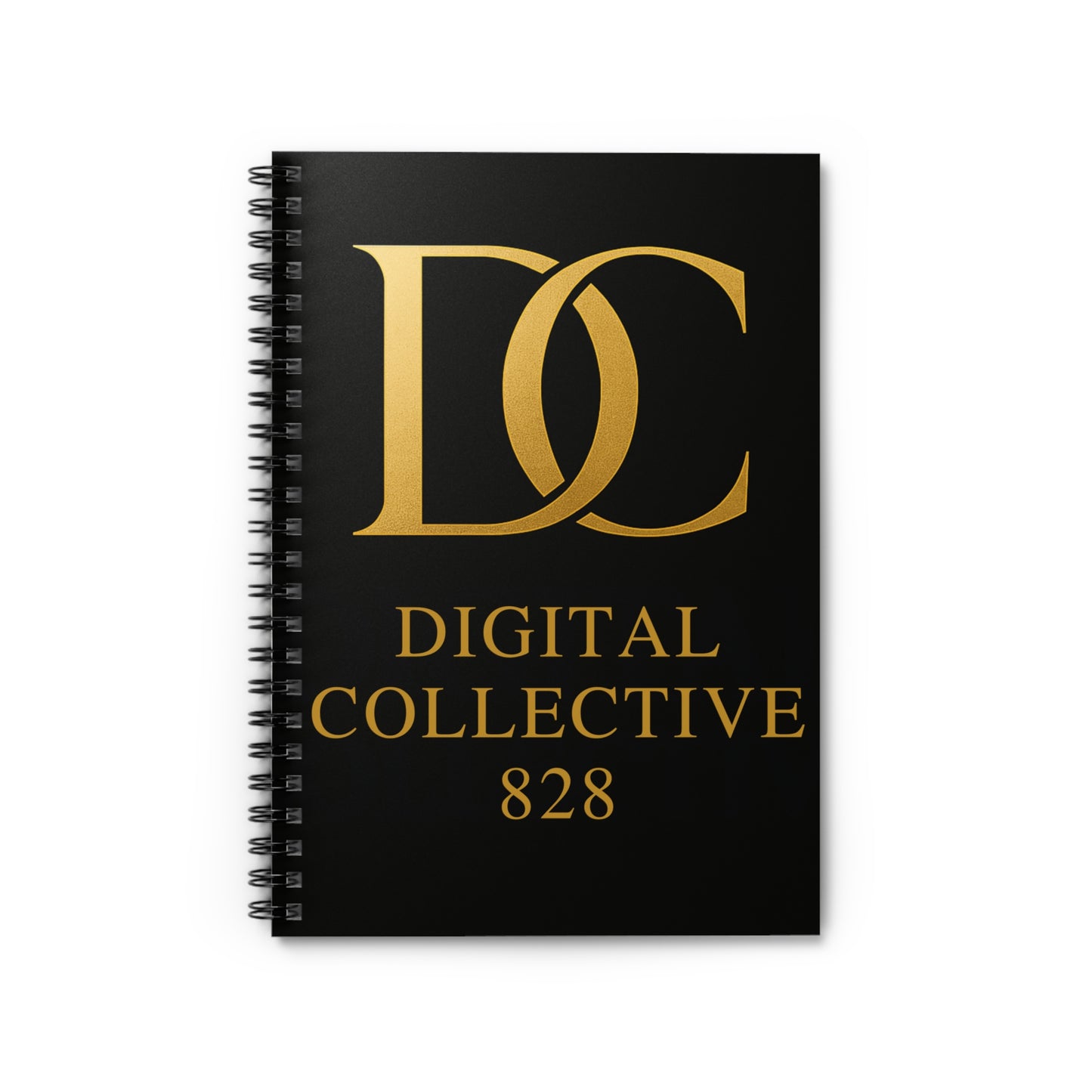 Digital Collective 828 Elegant Spiral Notebook – Ruled Line Journal for Creative Minds, Business Planner, Student Gift, Stylish Stationery