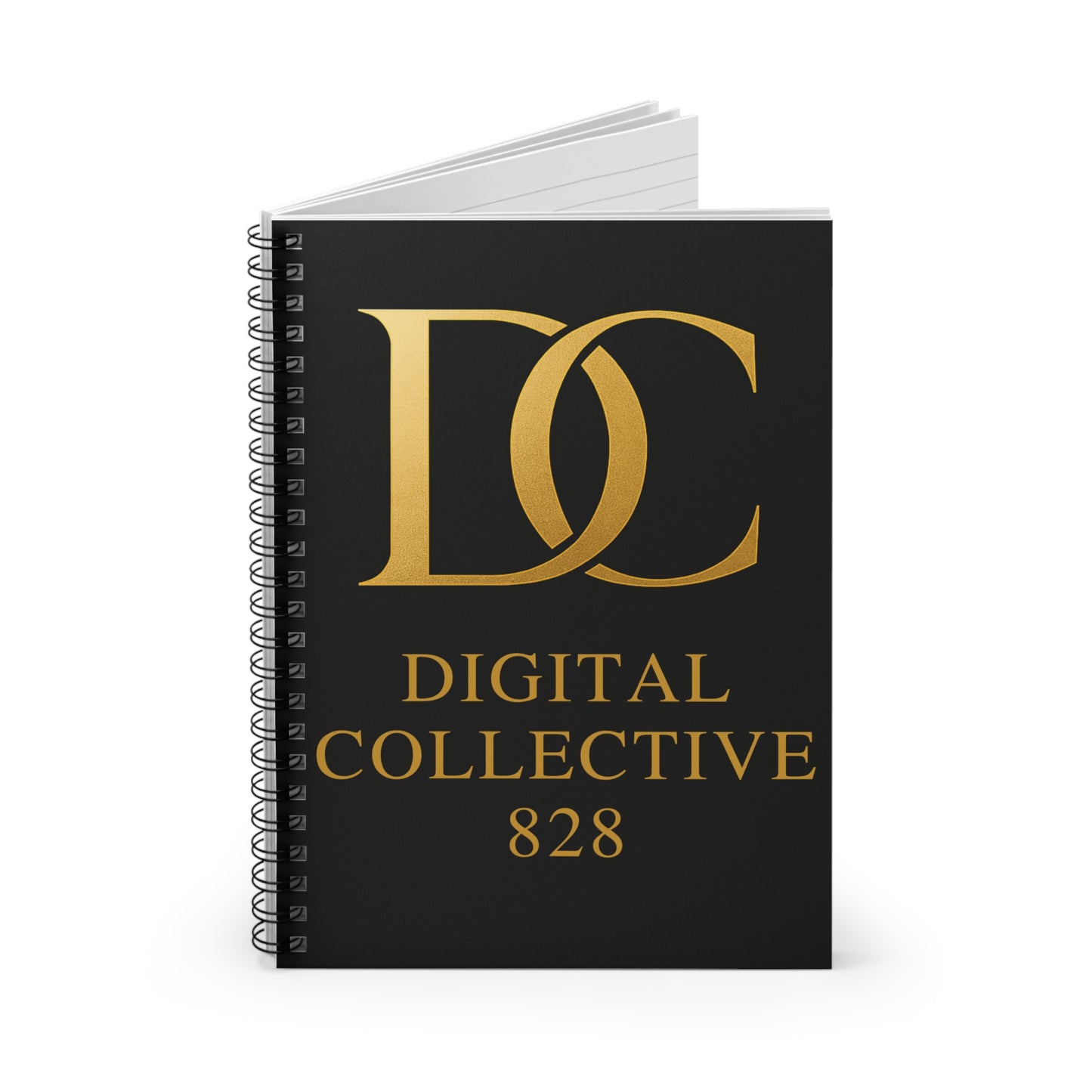 Digital Collective 828 Elegant Spiral Notebook – Ruled Line Journal for Creative Minds, Business Planner, Student Gift, Stylish Stationery