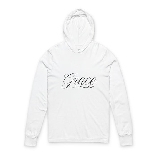 Elegant Unisex Hooded Tee - Grace & Endures Forever, Inspirational Apparel, Cozy Fashion, Gift for Her/Him, Chill Vibes