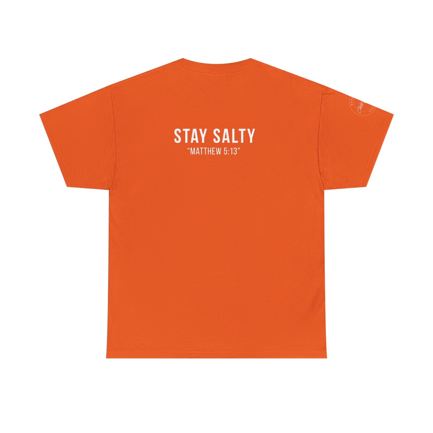 Stay Salty Unisex Heavy Cotton Tee | Casual Shirt, Funny Tee, Inspirational Gift, Faith-based Apparel, Everyday Wear