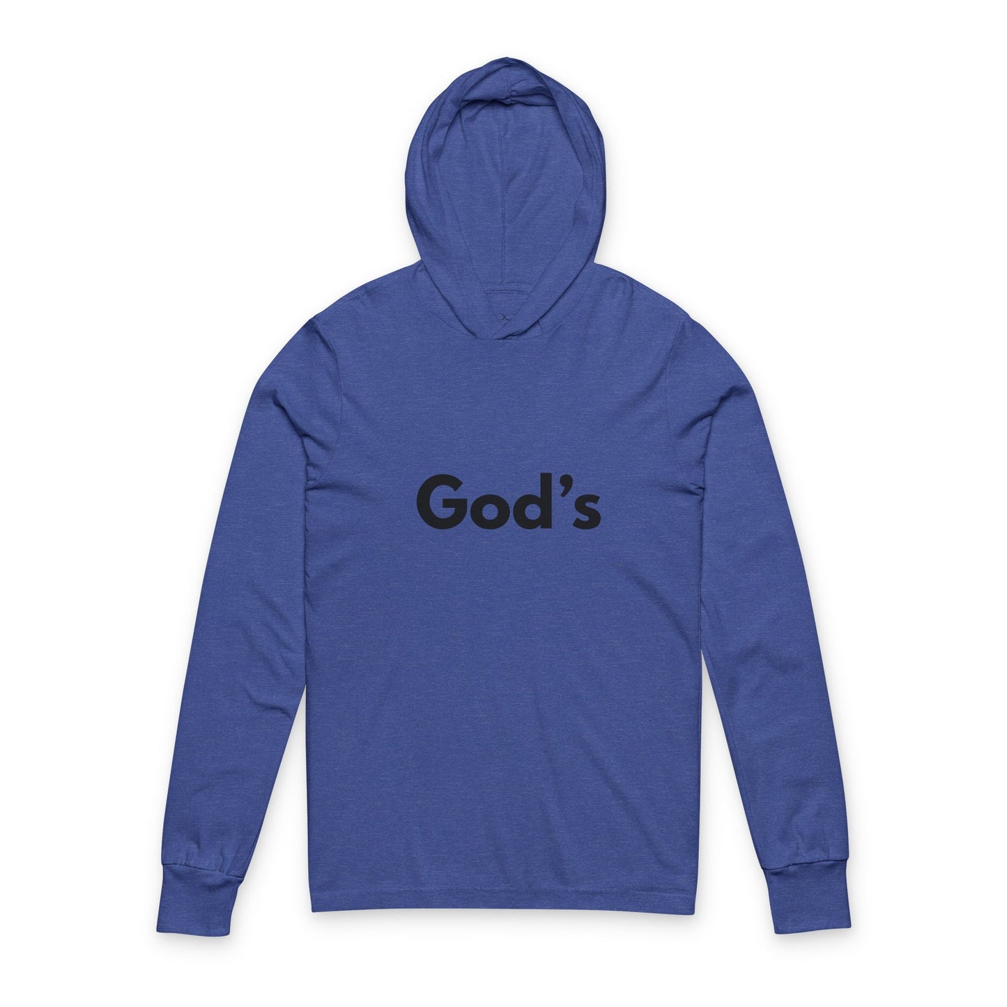 God's Unisex Hooded Long Sleeve Tee - Faith Apparel, Christian Gift, Casual Hoodie, Spiritual Wear, Inspirational Clothing