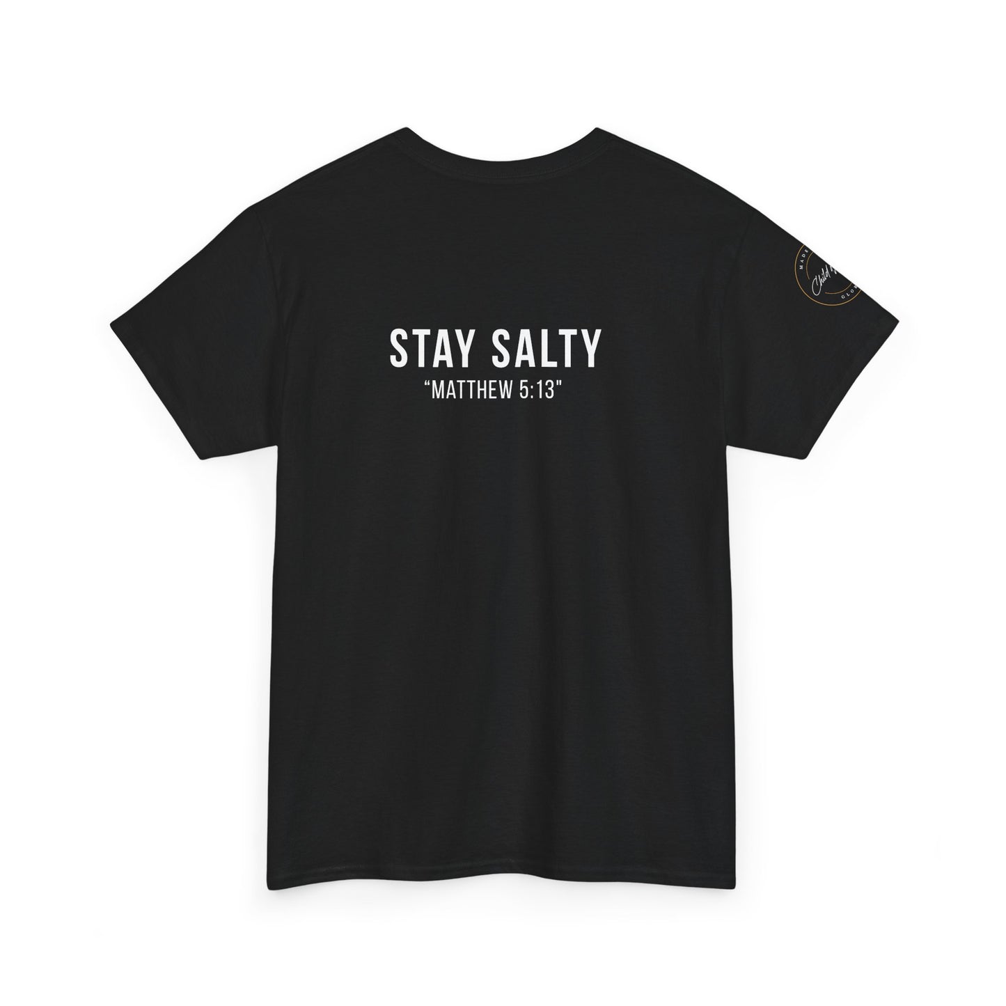 Stay Salty Unisex Heavy Cotton Tee | Casual Shirt, Funny Tee, Inspirational Gift, Faith-based Apparel, Everyday Wear