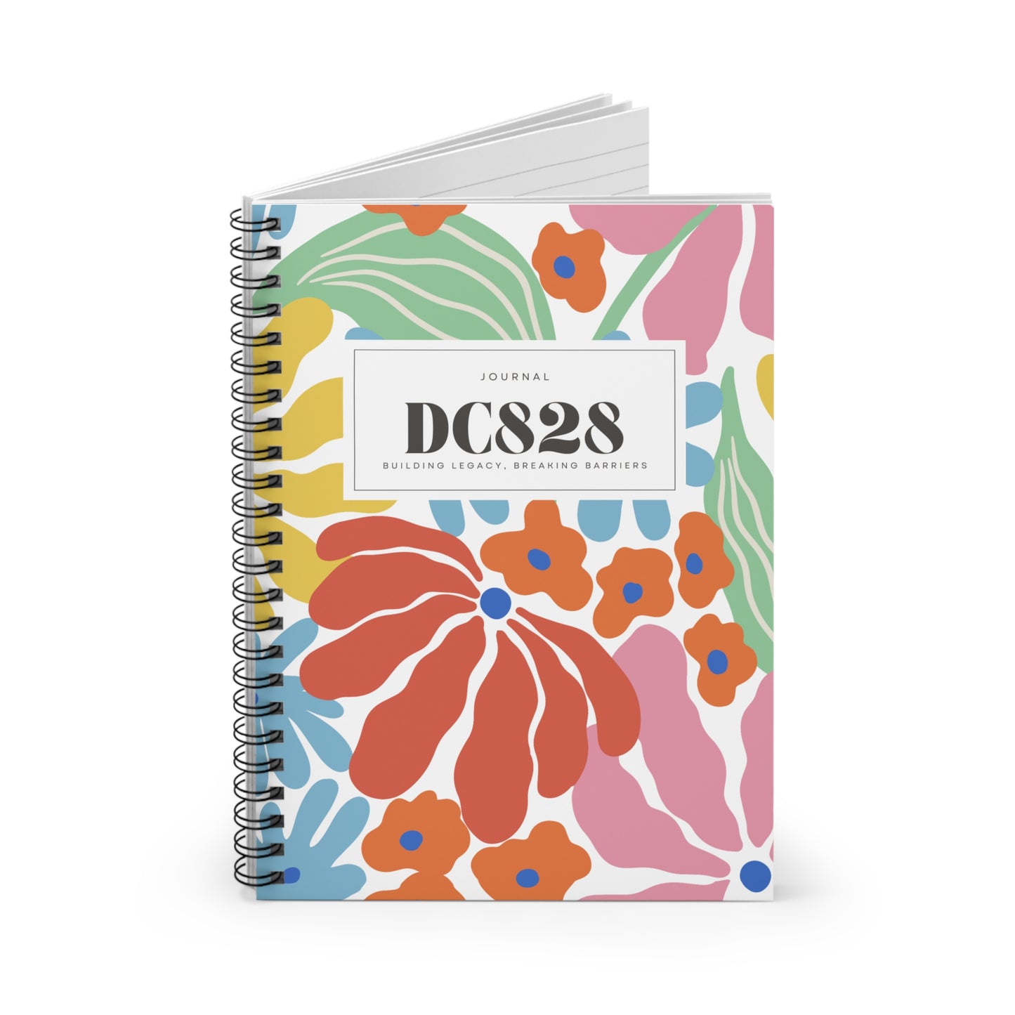 Digital Collective 828 Colorful Spiral Notebook – Journal for Creative Minds, Note-Taking, Writing, and Gifts