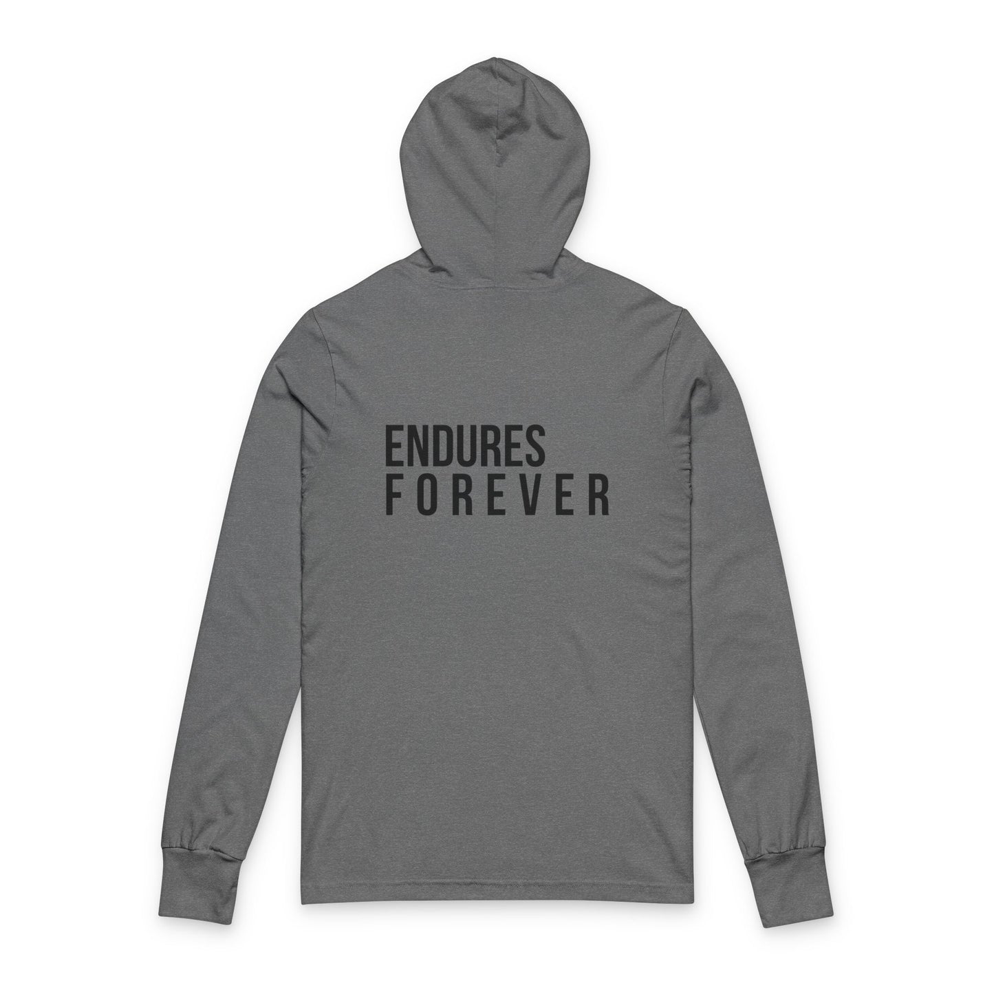 Elegant Unisex Hooded Tee - Grace & Endures Forever, Inspirational Apparel, Cozy Fashion, Gift for Her/Him, Chill Vibes