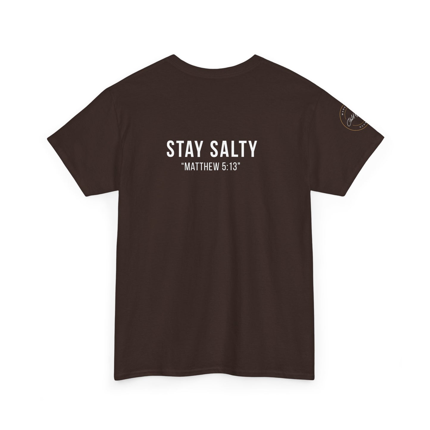 Stay Salty Unisex Heavy Cotton Tee | Casual Shirt, Funny Tee, Inspirational Gift, Faith-based Apparel, Everyday Wear