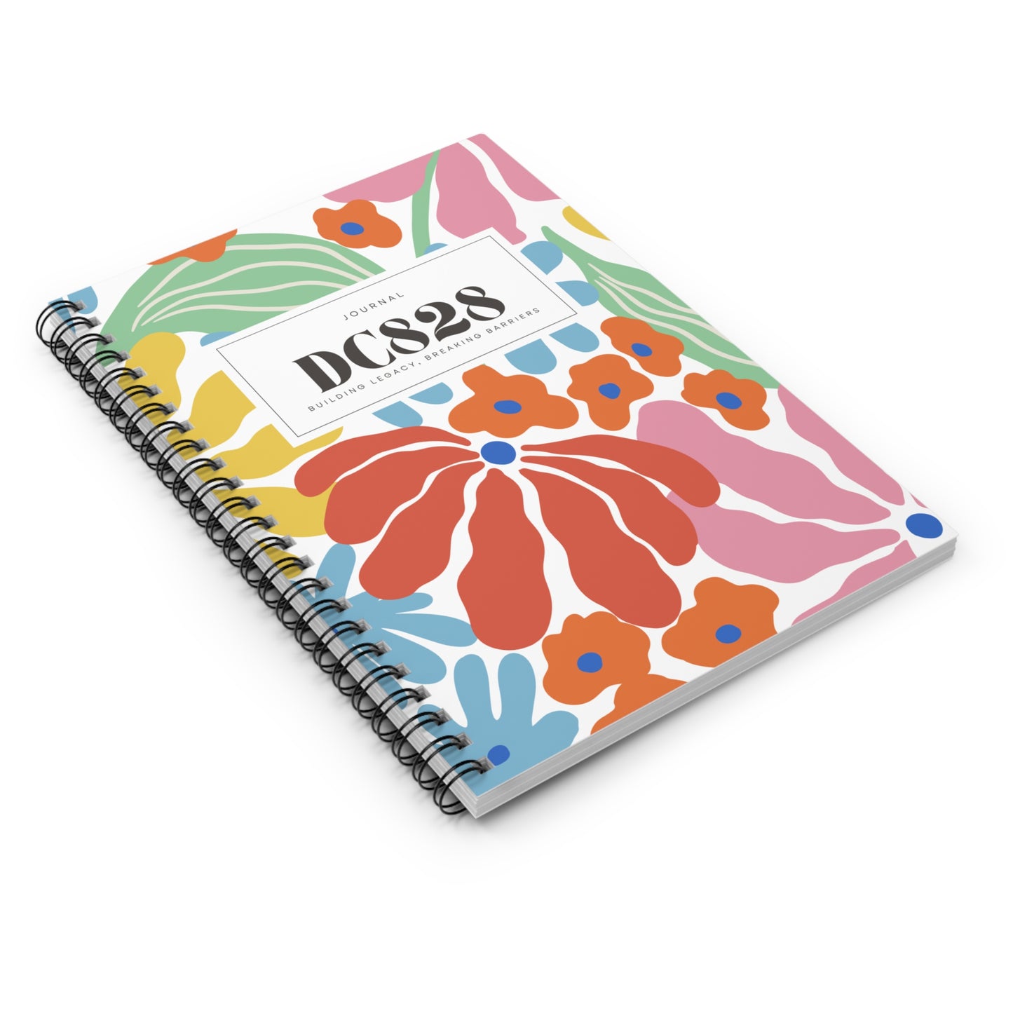 Digital Collective 828 Colorful Spiral Notebook – Journal for Creative Minds, Note-Taking, Writing, and Gifts