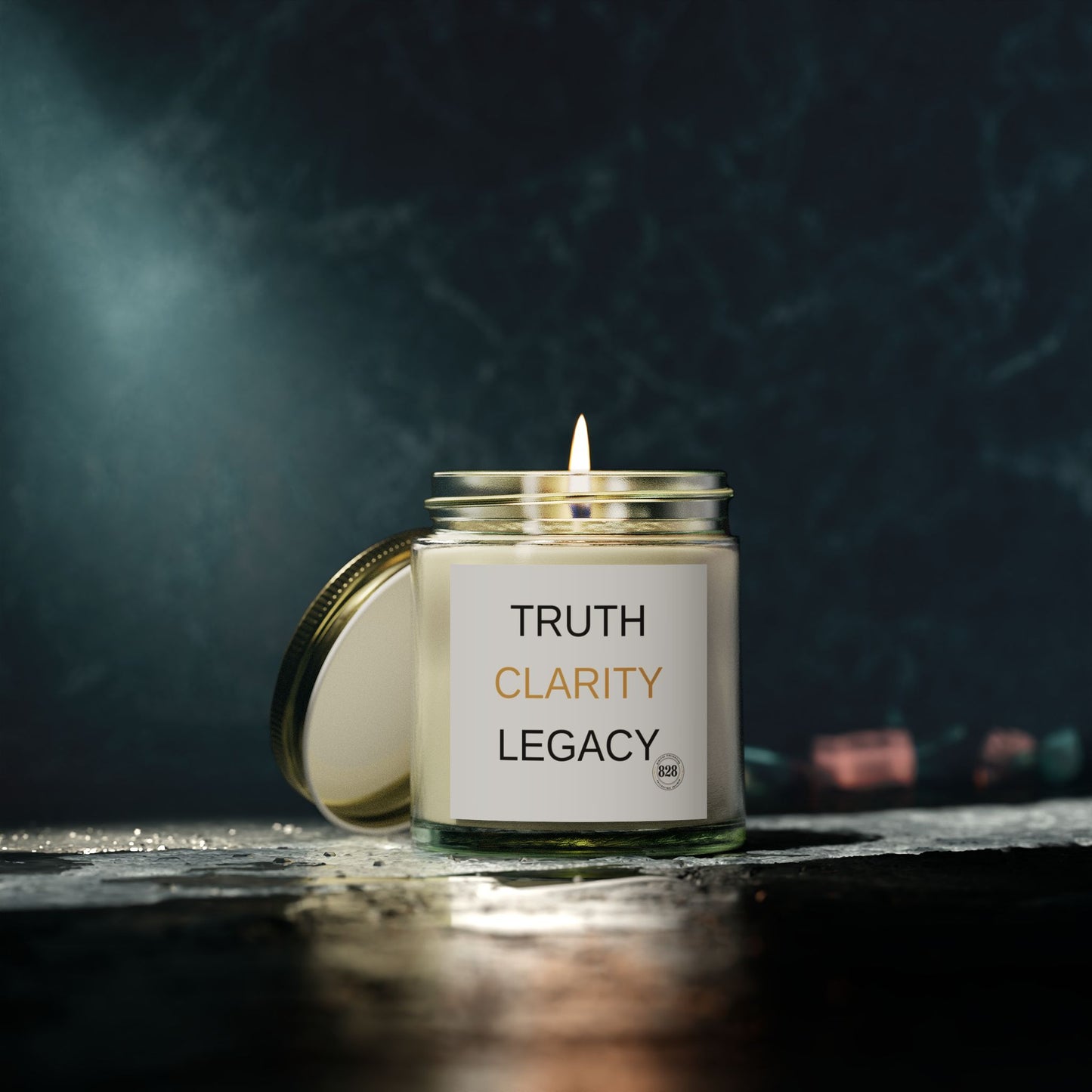 Digital Collective 828 Scented Candle – Truth Clarity Legacy Series | Eco-Friendly, Relaxation, Aromatherapy, Gifts, Home Decor