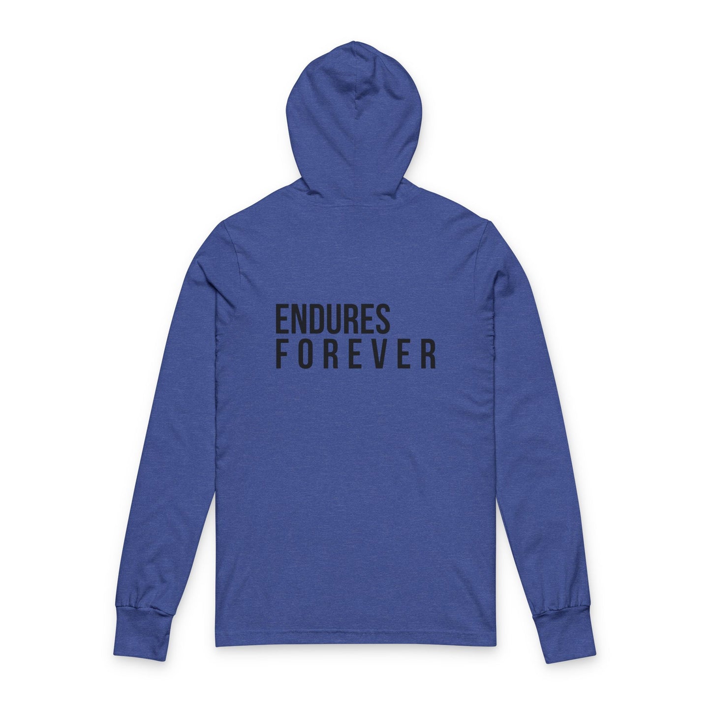 Elegant Unisex Hooded Tee - Grace & Endures Forever, Inspirational Apparel, Cozy Fashion, Gift for Her/Him, Chill Vibes