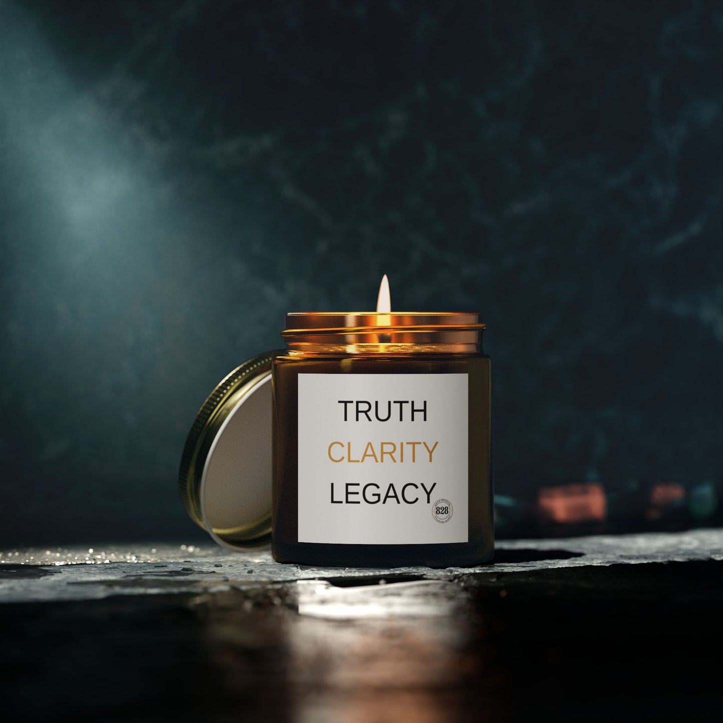 Digital Collective 828 Scented Candle – Truth Clarity Legacy Series | Eco-Friendly, Relaxation, Aromatherapy, Gifts, Home Decor