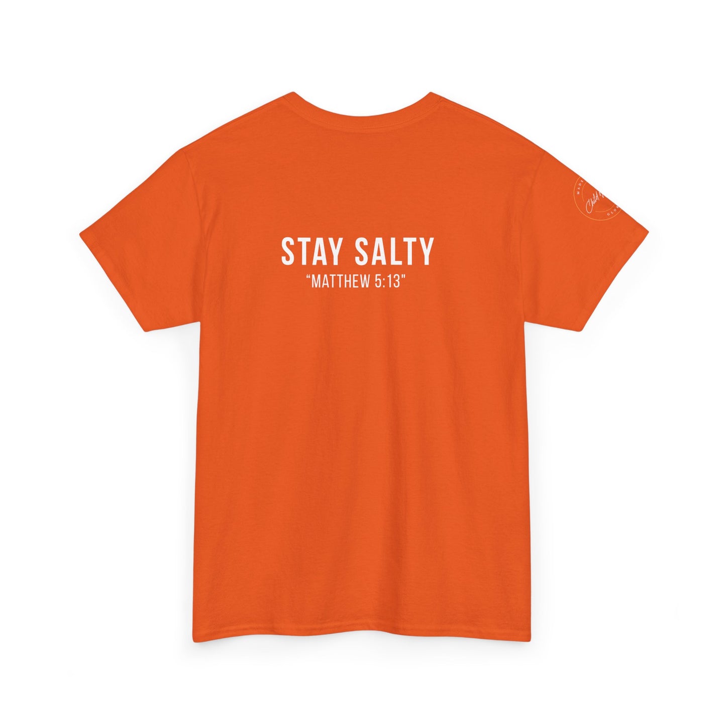 Stay Salty Unisex Heavy Cotton Tee | Casual Shirt, Funny Tee, Inspirational Gift, Faith-based Apparel, Everyday Wear