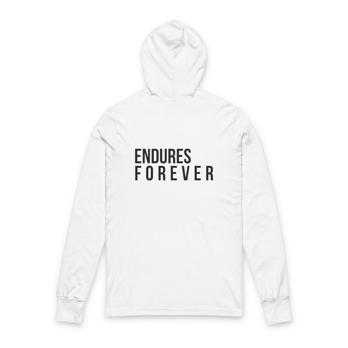 Elegant Unisex Hooded Tee - Grace & Endures Forever, Inspirational Apparel, Cozy Fashion, Gift for Her/Him, Chill Vibes